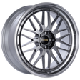 BBS BBS LM 17x7.5 4x100 ET40 Diamond Black Center / Diamond Cut Lip Wheel -70mm PFS/Clip Required Wheels - Forged aftermarket performance part