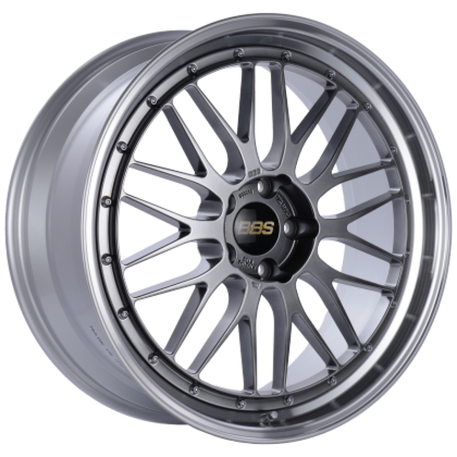 BBS BBS LM 17x7.5 4x100 ET40 Diamond Black Center / Diamond Cut Lip Wheel -70mm PFS/Clip Required Wheels - Forged aftermarket performance part