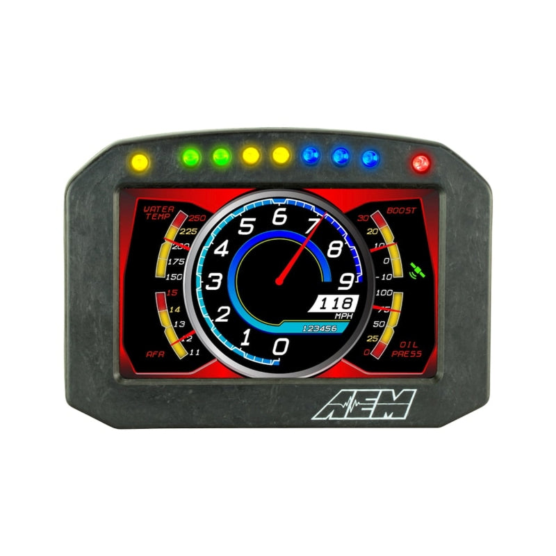 AEM AEM CD-5L Carbon Logging Flush Digital Dash Display Gauges aftermarket performance part