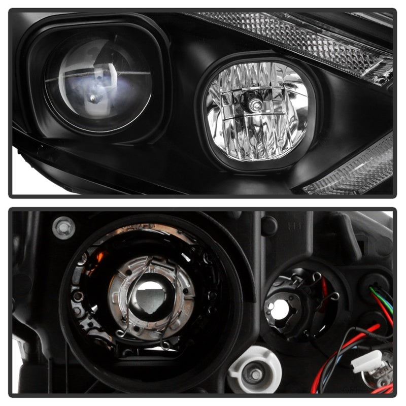 Spyder 15-18 Ford Focus Projector Headlights - Seq Turn Light Bar - Black PRO-YD-FF15-LBSEQ-BK SPYDER Headlights  AXOPROS