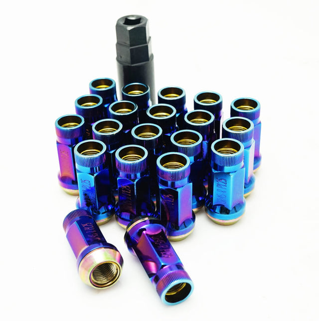 Wheel Mate Muteki SR45R Lug Nut Kit 12x1.25 - Burned Blue Wheel Mate Lug Nuts  AXOPROS
