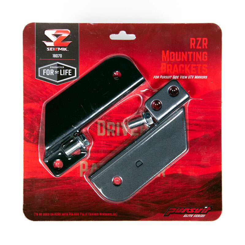 Seizmik Polaris RZR Mirror Mount Pair Seizmik Rear View Mirrors  AXOPROS