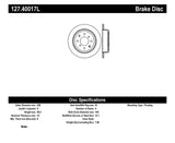 StopTech 90-96 Acura Integra / 97-01 Integra (Exc. Type R) Slotted & Drilled Left Rear Rotor Stoptech Brake Rotors - Slot & Drilled  AXOPROS