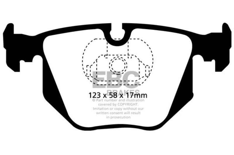 EBC 01-07 BMW M3 3.2 (E46) Ultimax2 Rear Brake Pads EBC Brake Pads - OE  AXOPROS