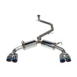 Remark 2019+ Toyota Corolla Hatchback Quad-Exit Cat-Back Exhaust Burnt Stainless Steel Remark Catback  AXOPROS