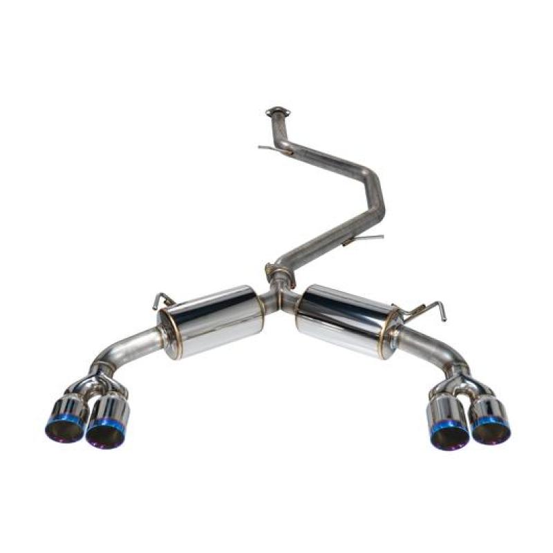 Remark 2019+ Toyota Corolla Hatchback Quad-Exit Cat-Back Exhaust Burnt Stainless Steel Remark Catback  AXOPROS