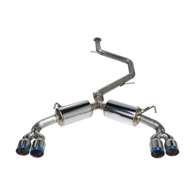 Remark 2019+ Toyota Corolla Hatchback Quad-Exit Cat-Back Exhaust Burnt Stainless Steel Remark Catback  AXOPROS