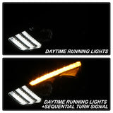 Spyder 15-18 Ford Focus Projector Headlights - Seq Turn Light Bar - Black PRO-YD-FF15-LBSEQ-BK SPYDER Headlights  AXOPROS