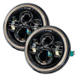 Oracle 07-18 Jeep Wrangler JK Switchback LED Halo Headlights - Amber/White - Switchback ORACLE Lighting Headlights  AXOPROS