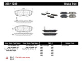 StopTech Performance 06-10 Subaru Legacy Sedan/Outback/13 BRZ / 13 Scion FR-S Rear Brake Pads Stoptech Brake Pads - Performance  AXOPROS
