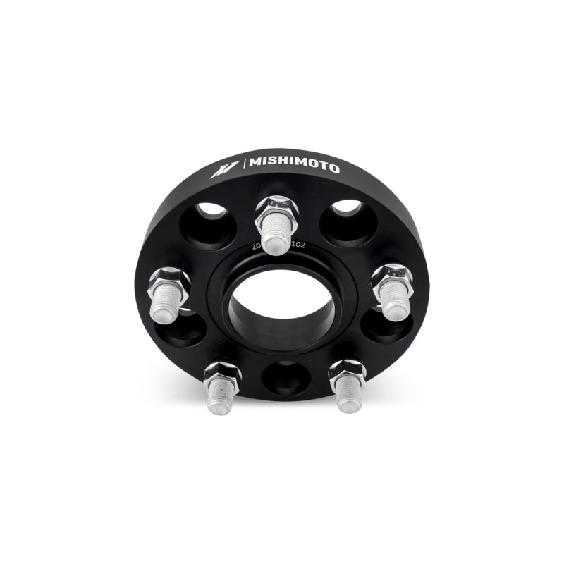 Mishimoto Wheel Spacers - 5x120 - 64.1 CB - M14 x1.5 - 25mm - BK Mishimoto Wheel Spacers & Adapters  AXOPROS