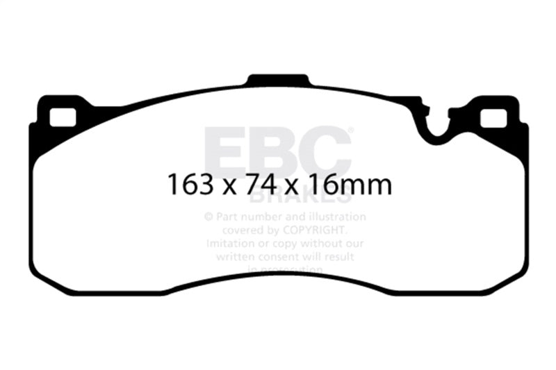 EBC 08-10 BMW 135 3.0 Twin Turbo Yellowstuff Front Brake Pads EBC Brake Pads - Performance  AXOPROS