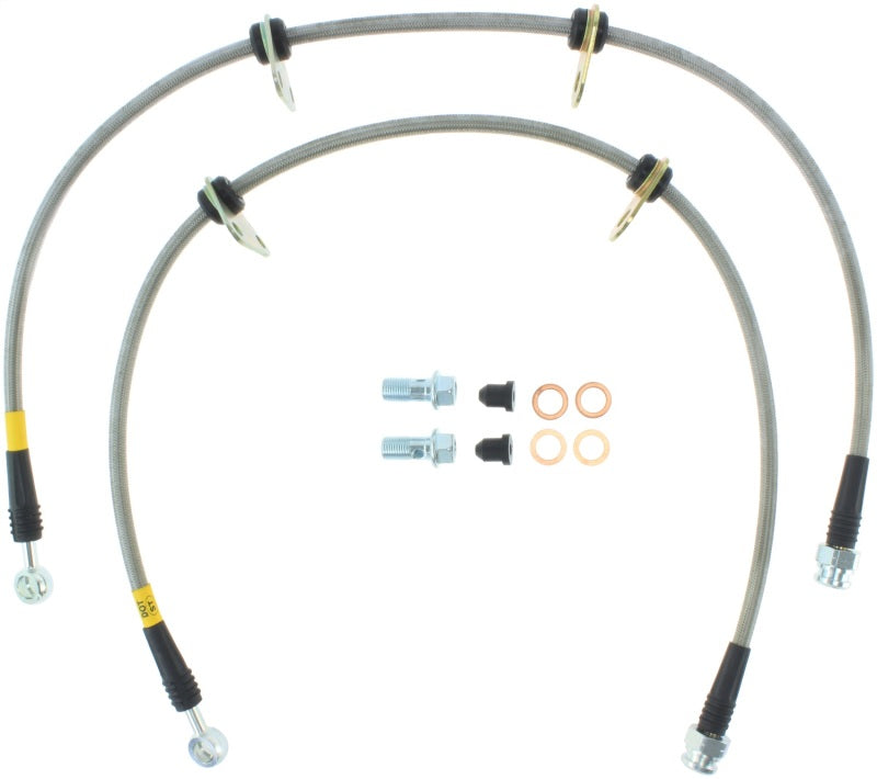 StopTech 90-01 Integra Front SS Brake Lines Stoptech Brake Line Kits  AXOPROS