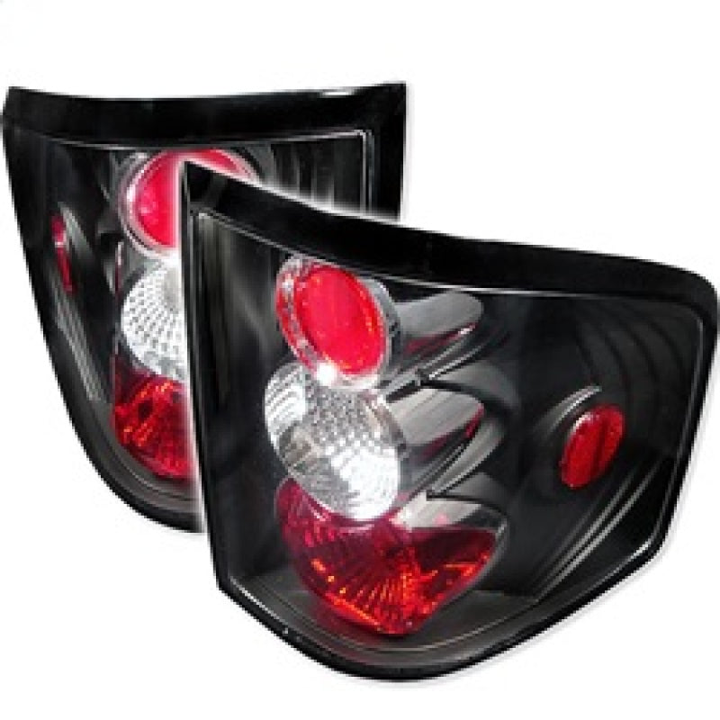 Spyder Ford F150 Flareside 04-08 Euro Style Tail Lights Black ALT-YD-FF15004FS-BK SPYDER Tail Lights  AXOPROS