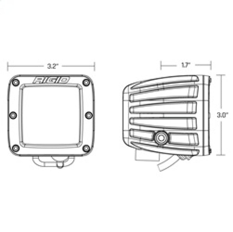 Rigid Industries D-Series PRO SAE Fog White Pair Rigid Industries Light Bars & Cubes  AXOPROS