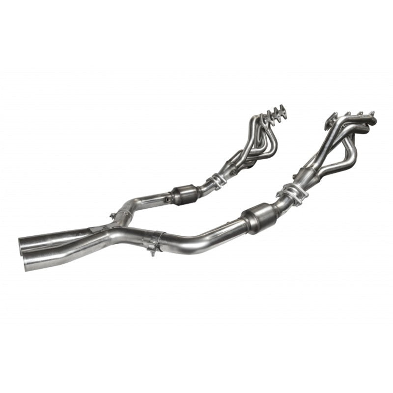 Kooks 05-10 Ford Mustang GT Manual 1 5/8in x 2 1/2in SS Long Tube Headers and OEM Catted SS X Pipe Kooks Headers Headers & Manifolds  AXOPROS