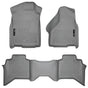 Husky Liners 03-08 Dodge Ram 1500/2500/3500 Quad Cab WeatherBeater Combo Gray Floor Liners Husky Liners Floor Mats - Rubber  AXOPROS