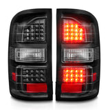 ANZO 2014-2018 GMC Sierra LED Tail Lights Black Housing Clear Lens ANZO Tail Lights  AXOPROS