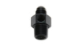 Vibrant -8AN Male to 3/8in NPT Male Union Adapter Fitting w/ 1/8in NPT Port Vibrant Fittings  AXOPROS