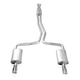 Stainless Works 2010-18 Ford Taurus SHO V6 2-1/2in Catback Chambered Mufflers X-Pipe Stainless Works Catback  AXOPROS
