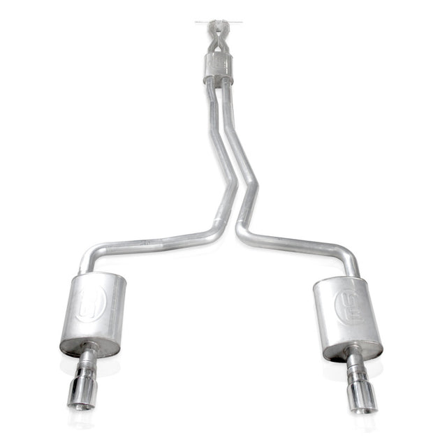 Stainless Works 2010-18 Ford Taurus SHO V6 2-1/2in Catback Chambered Mufflers X-Pipe Stainless Works Catback  AXOPROS