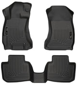 Husky Liners Subaru 12-14 Impreza/2015 WRX/STi WeatherBeater Combo Front&2nd Row Black Floor Liners Husky Liners Floor Mats - Rubber  AXOPROS