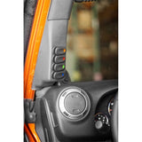 Rugged Ridge A-Pillar 4 Switch Pod Kit Black LHD 11-18 JK Rugged Ridge Dash & Interior Trim  AXOPROS
