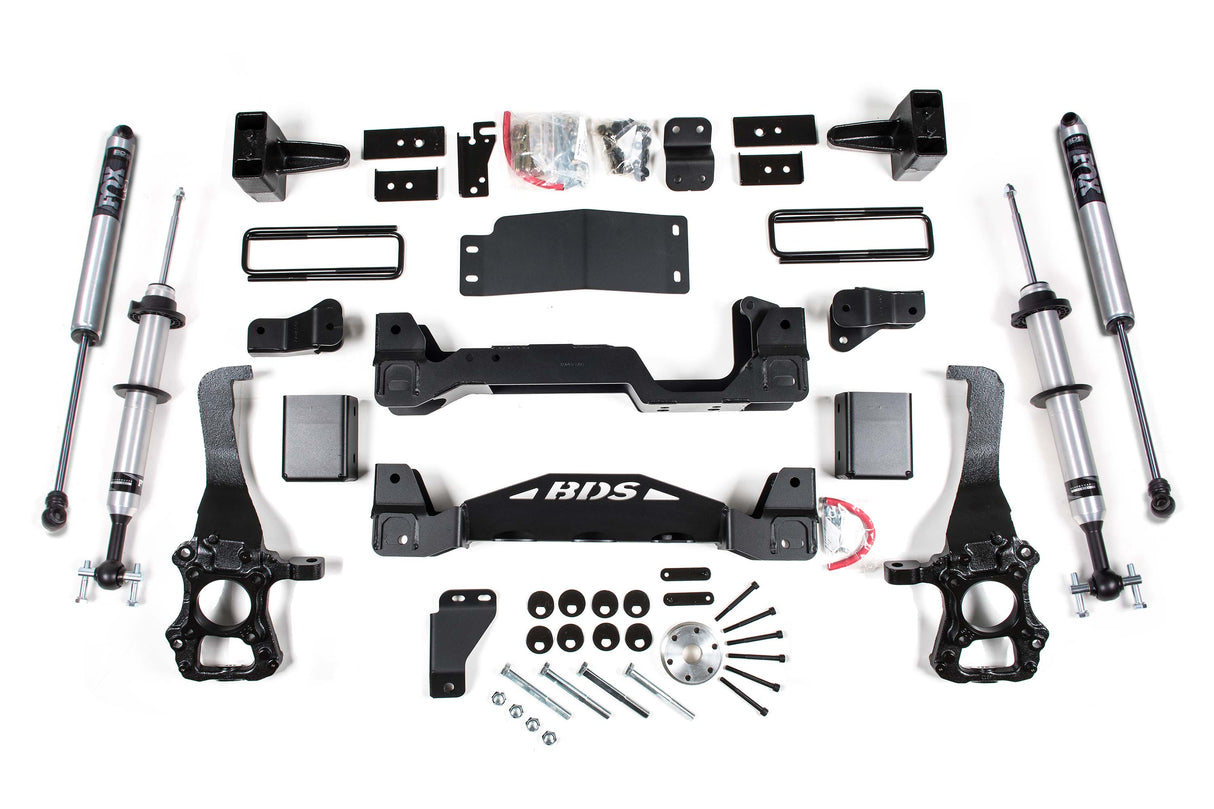 6 Inch Lift Kit - FOX 2.0 IFP Strut - Ford F150 (15-20) 4WD BDS Suspension Suspension Lift Kit  AXOPROS