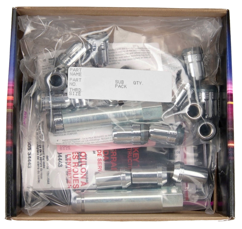 McGard SplineDrive Tuner 4 Lug Install Kit w/Locks & Tool (Cone) M12X1.5 / 13/16 Hex - Chrome McGard Lug Nuts  AXOPROS