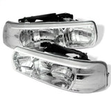 Spyder Chevy Silverado 1500/2500 99-02 Crystal Headlights Chrome HD-YD-CSIL99-C SPYDER Headlights  AXOPROS