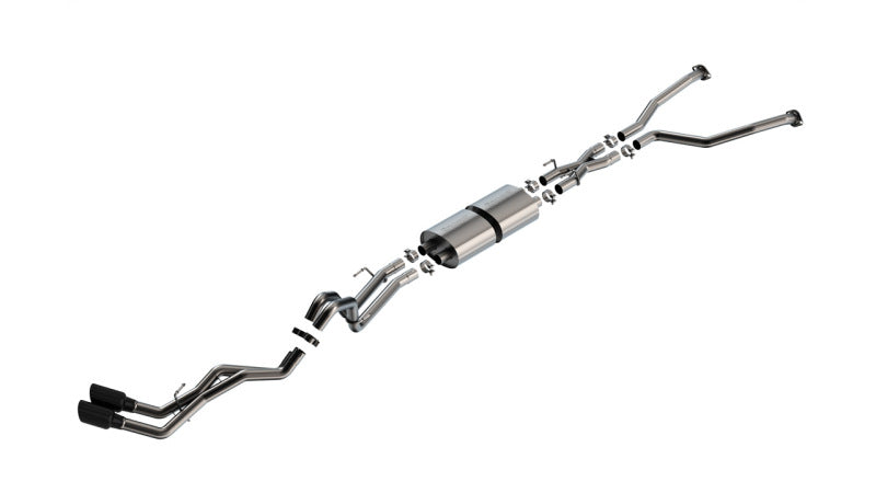 Borla 22-24 Toyota Tundra 3.4L V6 (Inc. Hyb.) Ext. Cab/STD Bed/145.7in WB S-Type Cat-Back - Blk Chrm Borla Catback  AXOPROS