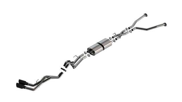 Borla 22-24 Toyota Tundra 3.4L V6 (Inc. Hyb.) Ext. Cab/STD Bed/145.7in WB S-Type Cat-Back - Blk Chrm Borla Catback  AXOPROS