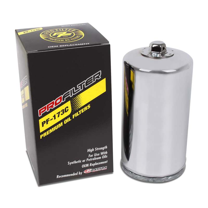 ProFilter Harley Spin-On Chrome Various Performance Oil Filter ProFilter Oil Filters  AXOPROS