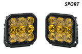 Diode Dynamics SS5 LED Pod Sport - Yellow Combo (Pair) Diode Dynamics Light Accessories and Wiring  AXOPROS