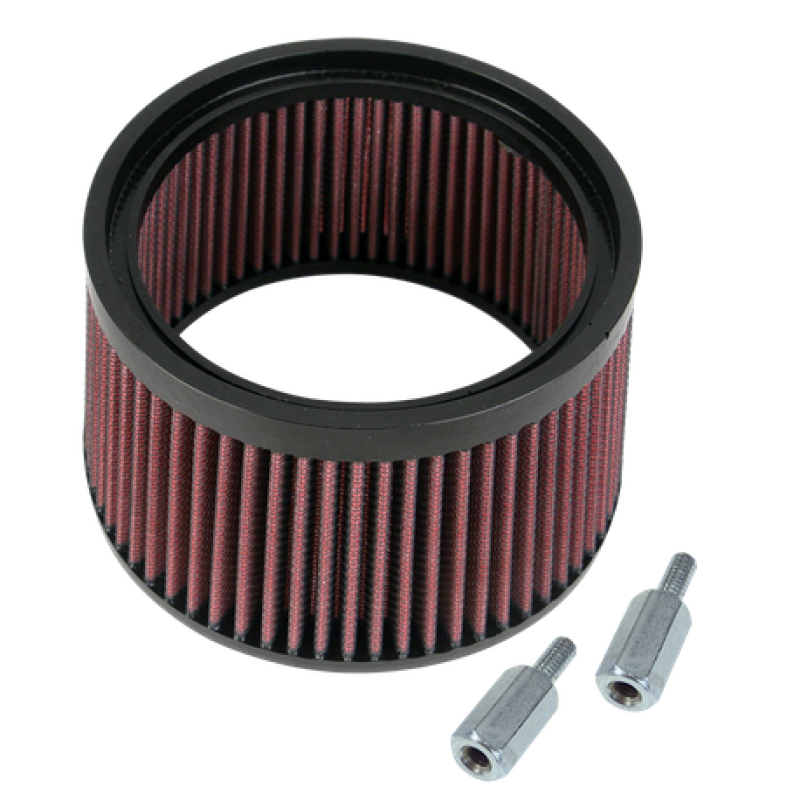 S&S Cycle 1in Taller Pleated Stealth Air Filter Kit S&S Cycle Air Filters - Direct Fit  AXOPROS