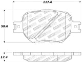 StopTech Performance 05-08 Scion tC/ 01-05 Celica GT/ 00-05 Celica GT-S Front Brake Pads Stoptech Brake Pads - Performance  AXOPROS