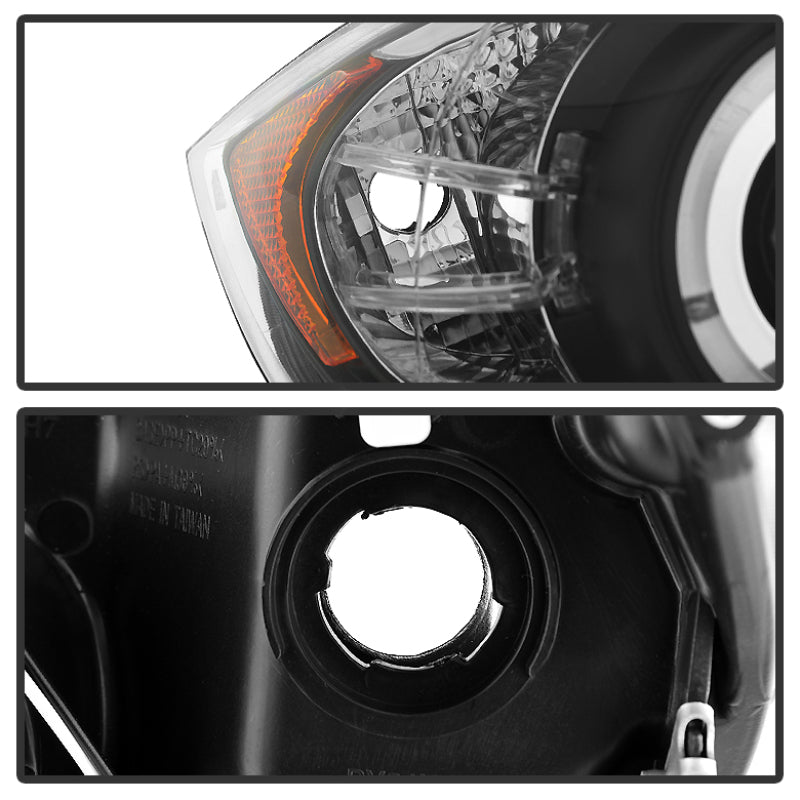 Spyder BMW E90 3-Series 06-08 Projector LED Halo Amber Reflctr Rplc Bulb Blk PRO-YD-BMWE9005-AM-BK SPYDER Headlights  AXOPROS