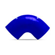 Mishimoto 2.5 Inch Blue 90 Degree Coupler Mishimoto Silicone Couplers & Hoses  AXOPROS