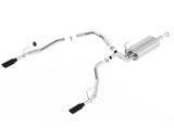 Borla 09-17 Ram 1500 5.7L V8 5in Single Tip Black Chrome Cat-Back Touring Exhaust Through Bumper Borla Catback  AXOPROS