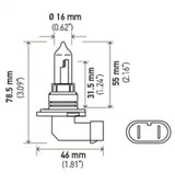 Hella Optilux HB3 9005 12V/65W XY Xenon Yellow Bulb Hella Bulbs  AXOPROS