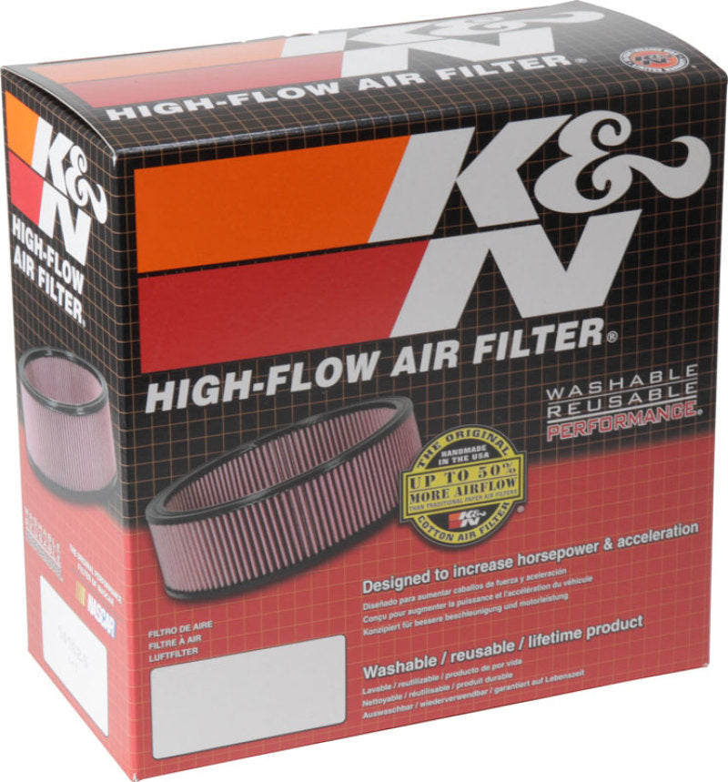 K&N Custom Round Filter 5-1/8in FLG / 9in OD x 4-1/8in HW/VENT K&N Engineering Air Filters - Direct Fit  AXOPROS
