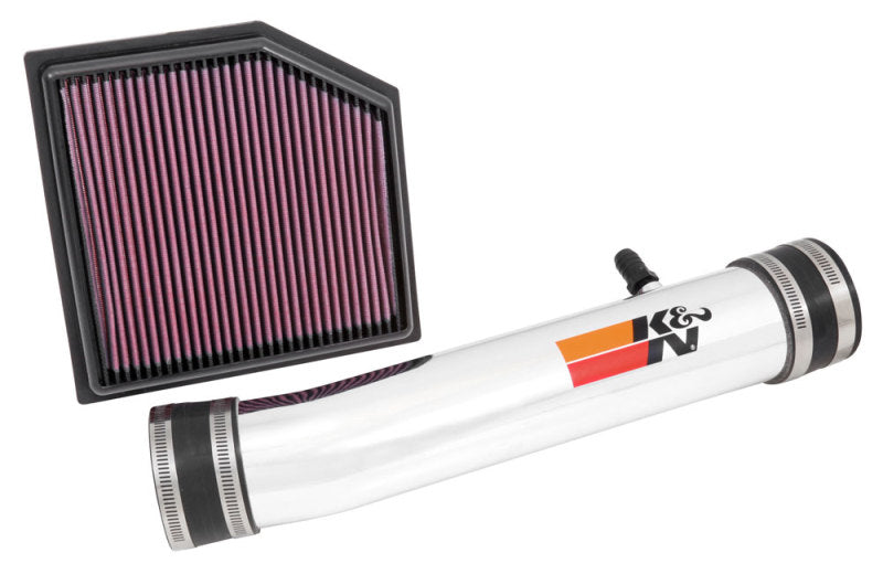 K&N 69 Series Performance Typhoon Intake Kit - Polished for 13-14 Lexus GS350 3.5L V6 K&N Engineering Cold Air Intakes  AXOPROS