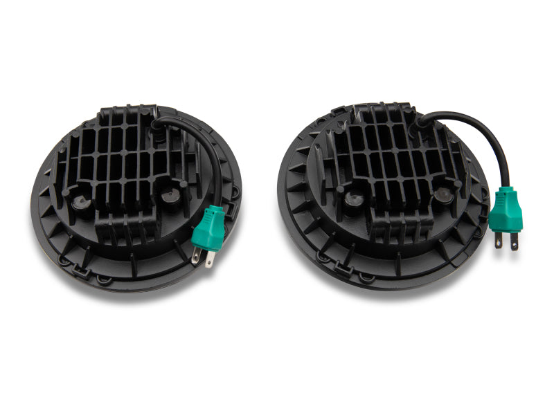 Raxiom 97-18 Jeep Wrangler TJ/JK Axial Series LED Daymaker Headlights- Black Housing (Clear Lens) Raxiom Headlights  AXOPROS