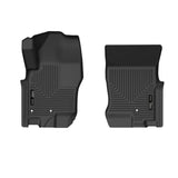 Husky Liners 08-21 Nissan Frontier Crew Cab WeatherBeater Front Row Black Floor Liners Husky Liners Floor Mats - Rubber  AXOPROS