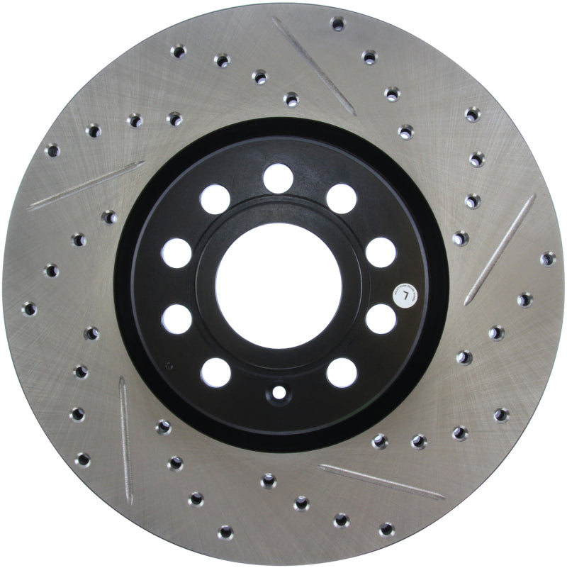 StopTech Slotted & Drilled Sport Brake Rotor Stoptech Brake Rotors - Slot & Drilled  AXOPROS