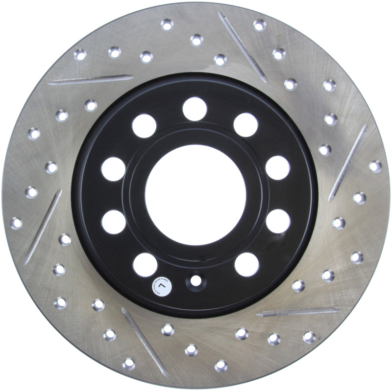 StopTech Slotted & Drilled Sport Brake Rotor Stoptech Brake Rotors - Slot & Drilled  AXOPROS