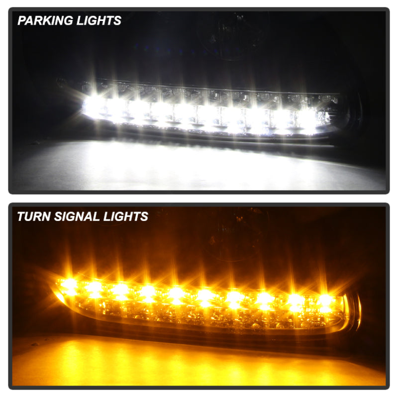 Spyder Porsche Cayenne 03-06 Projector Xenon/HID Model- DRL LED Blk PRO-YD-PCAY03-HID-DRL-BK SPYDER Headlights  AXOPROS