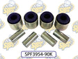 SuperPro 2011 BMW 1 Series M Base Rear Lower Rearward Control Arm/Toe Arm Bushing Set (Motorsport) Superpro Bushing Kits  AXOPROS