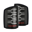 AlphaRex AlphaRex 14-18 GMC Sierra 1500/2500HD/3500HD LUXX-Series LED Tail Lights Blk w/Actv Light & Seq. Sig Tail Lights aftermarket performance part