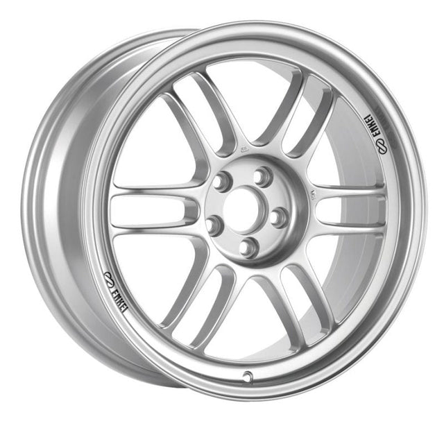 Enkei RPF1 16x7 4x100 43mm Offset 73mm Bore Silver Wheel  Miata 4-Lug / 02-06 Mini /  Honda & Acura Enkei Wheels - Cast  AXOPROS
